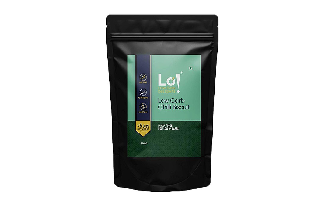 Lo! Low Carb Delights Chilli Biscuit    Pack  216 grams